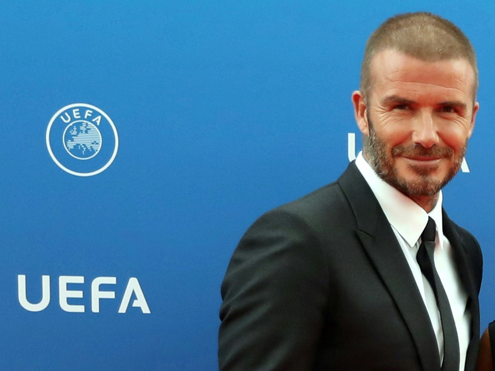 David Beckham erhält den Preis des UEFA-Präsidenten