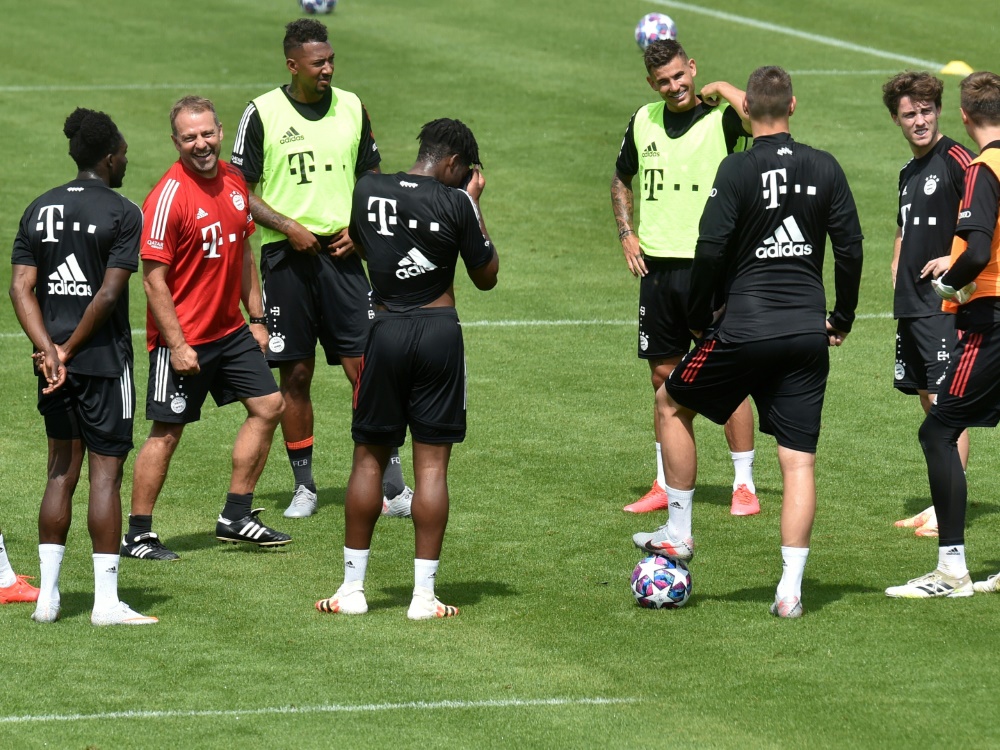 Jérôme Boateng und Kingsley Coman nahmen beim FC Bayern am Training teil
