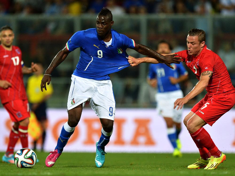 Italien um Mario Balotelli kam nicht über ein 1:1 hinaus