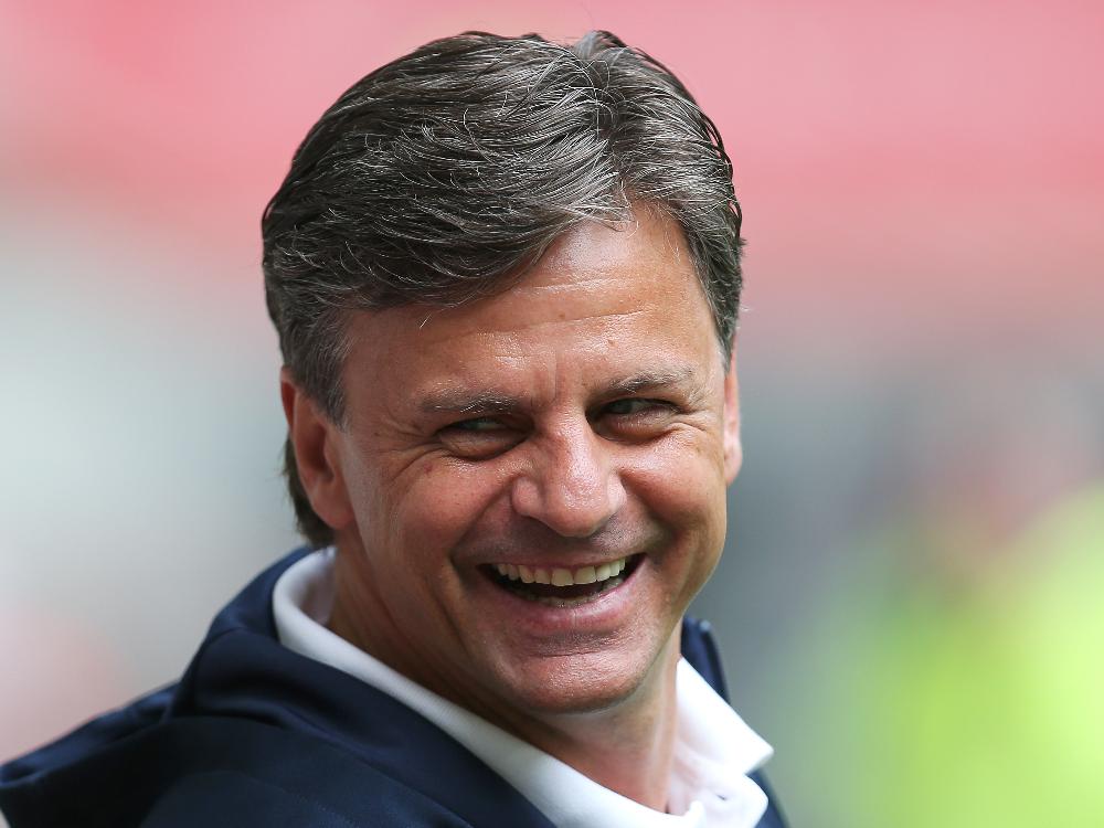 Freut sich auf Philip Hauck: Aue-Trainer Falko Götz Freut sich auf Philip Hauck: Aue-Trainer Falko Götz
