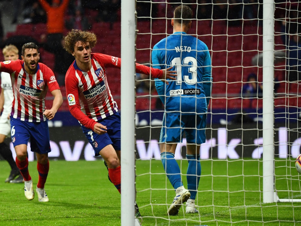 Atlético Madrid gewann mit 3:2 gegen den FC Valencia