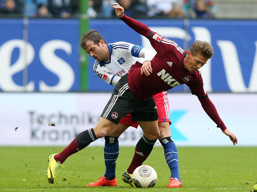 Erwischte keinen guten Tag gegen den HSV: Frantz (r.) Erwischte keinen guten Tag gegen den HSV: Frantz (r.)