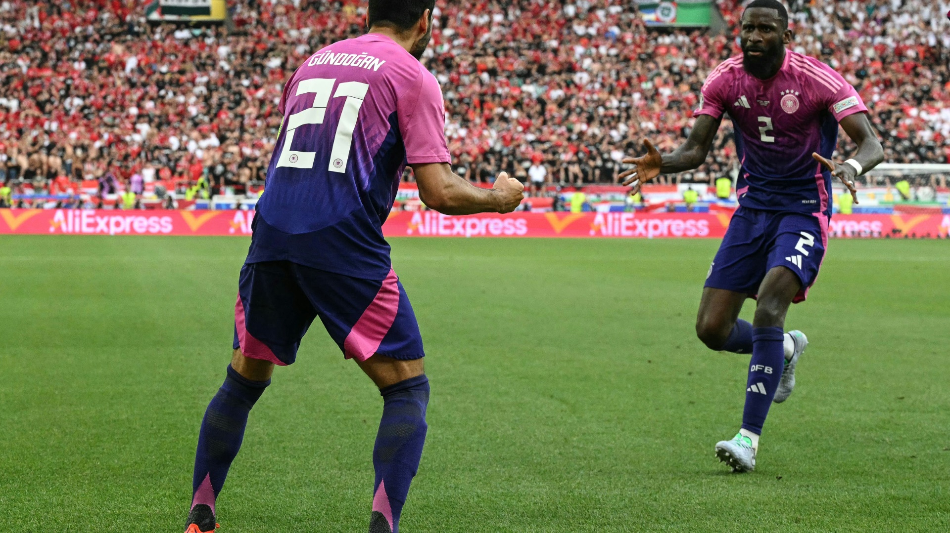 Ilkay Gündogan (l.) und Antonio Rüdiger bei der EM 2024