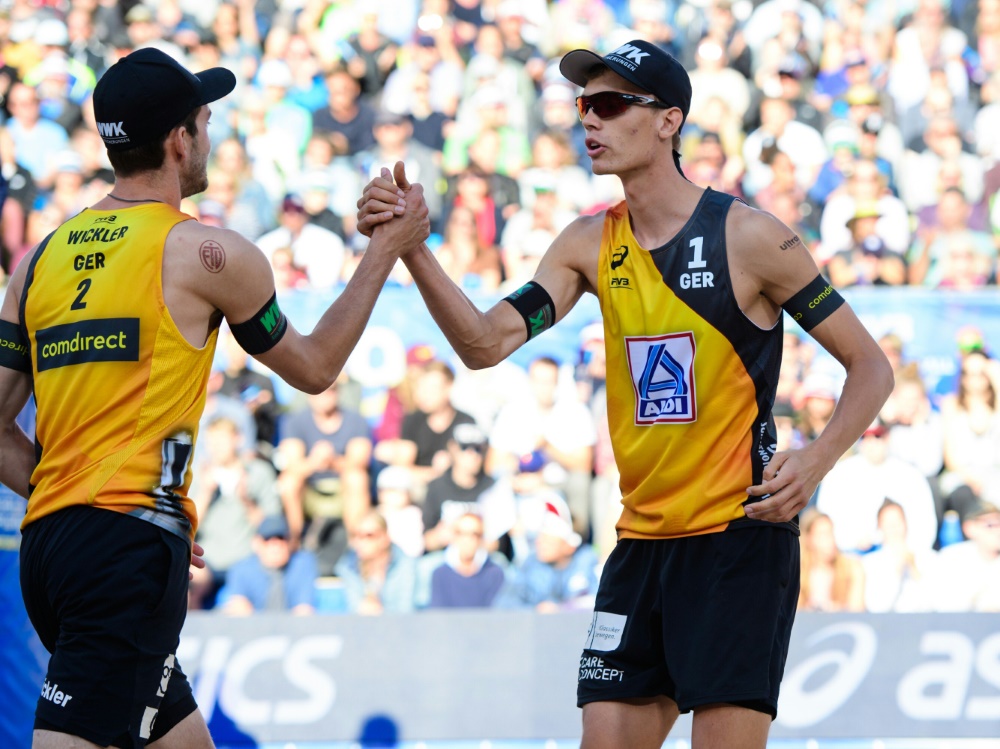 Im Viertelfinale: Clemens Wickler und Julius Thole Im Viertelfinale: Clemens Wickler und Julius Thole
