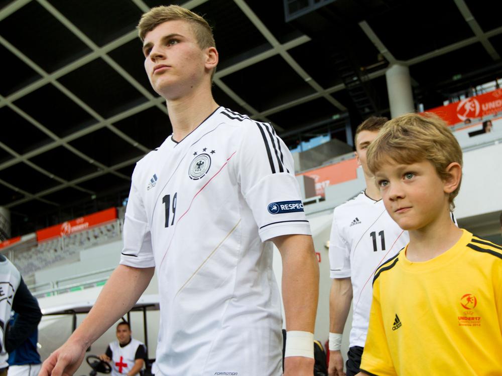 Timo Werner trifft für die deutschen U19-Junioren Timo Werner trifft für die deutschen U19-Junioren