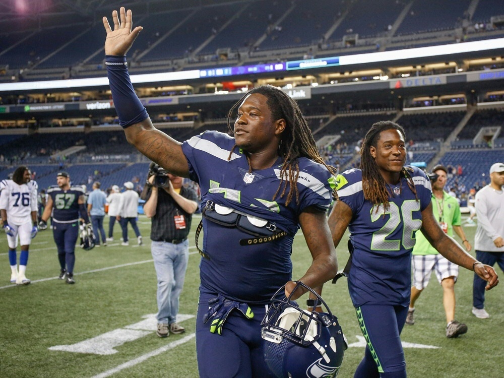 Startgarantie für Linebacker Shaquem Griffin (l.) Startgarantie für Linebacker Shaquem Griffin (l.)