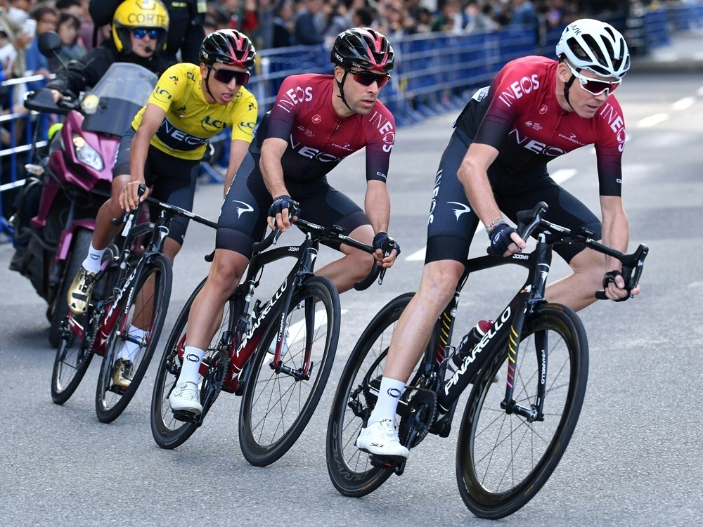 Chris Froome (r.) sagt für Online-Event zu Chris Froome (r.) sagt für Online-Event zu