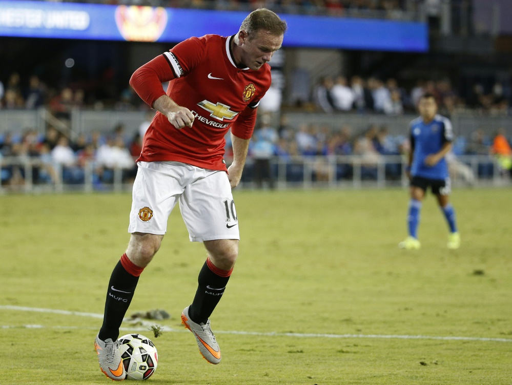 Wayne Rooney erzielte das 1:0 gegen den FC Barcelona