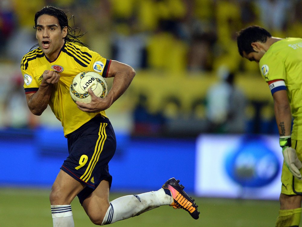 Radamel Falcao traf doppelt für Kolumbien