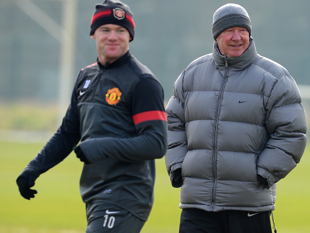 Ferguson (r.) erhielt Özil-Tipp von Rooney Ferguson (r.) erhielt Özil-Tipp von Rooney