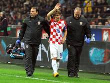 Luka Modric zog sich einen Sehnenriss im Oberschenkel zu