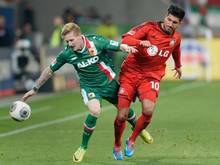 André Hahn (re.) steht vor einem Wechsel zu den Fohlen