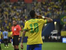 Erzielte den ersten Treffer für Brasilien: Neymar