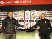 Olaf Janßen (r.) war bereits 2018 Trainer der Viktoria
