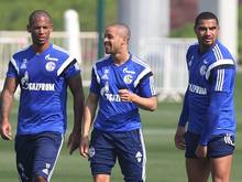 Sidney Sam (M.) und Kevin-Prince Boateng (r.) wird wohl zur Klage geraten