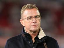 Ralf Rangnick wird am Donnerstag nicht auf der Bank sitzen