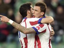 Mario Mandzukic (r.) besiegelt 2:0-Sieg gegen FC Elche