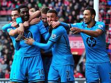 Tottenham feiert den Sieg gegen Southampton