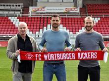 Würzburg stellt Marco Wildersinn (M.) als Trainer vor