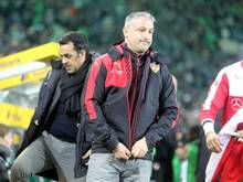 Robin Dutt (l.) hat Kramny das Vertrauen ausgesprochen