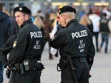 Die Polizeipräsenz wurde vor dem Spiel in Berlin erhöht