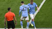 CL-Finale: De Bruyne muss verletzt ausgewechselt werden