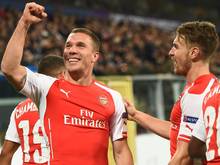Lukas Podolski schießt Arsenal zum Sieg