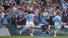Ilkay Gündogan (l.) entscheidet den FA-Cup für City