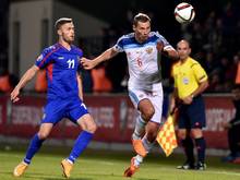 Russland gewinnt 2:1 gegen Moldau