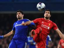 Diego Costa (l.) und Emre Can (r.)