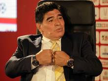 Diego Maradona zeigt seine Missbilligung