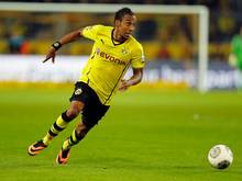 Aubameyang nimmt das Sprintduell gegen Reus an