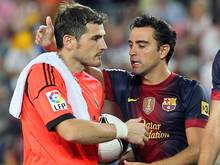 Im Erfolg vereint: Dauerbrenner Casillas (l.) und Xavi