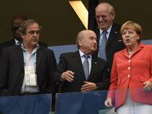 Angela Merkel begeistert Spieler und Trainer