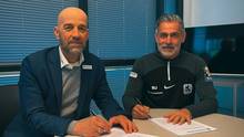 Trainer Maurizio Jacobacci (re.) unterschreibt bei Drittligist TSV 1860 München