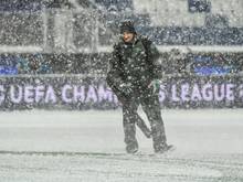 Starker Schneefall zwingt UEFA zur Spielverlegung