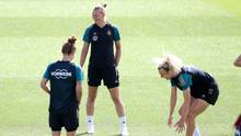 Das Teamevent vor der WM sorgte für gute Laune bei den DFB-Frauen