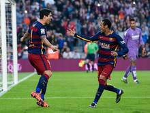 Suarez und Neymar bescheren Barcelona den Sieg