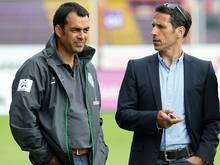 Robin Dutt (l.) und Thomas Eichin