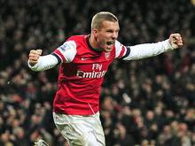 Lukas Podolski steuerte zwei Tore zum Sieg bei