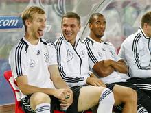 Per Mertesacker und Lukas Podolski