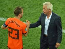 Wiedervereint: Van der Vaart (l.) und van Marwijk