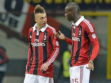Stephan El Shaarawy (l.) und Mario Balotelli (r.)