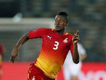 Asamoah Gyan traf doppelt gegen Ägypten
