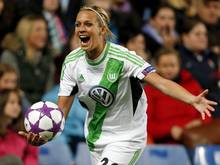 Lena Goeßling erzielt den ersten Treffer
