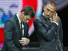 Lionel Messi (l.) und Franck Ribéry