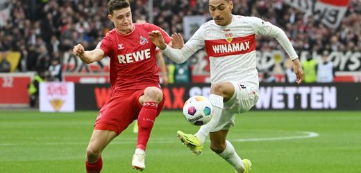 Fußball-Bundesliga: VfB Stuttgart spielt gegen den 1. FC Köln unentschieden