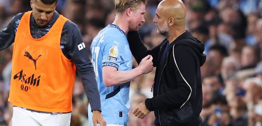 Premier League – Manchester City: Pep Guardiola verabschiedet Kevin De Bruyne unter Tränen
