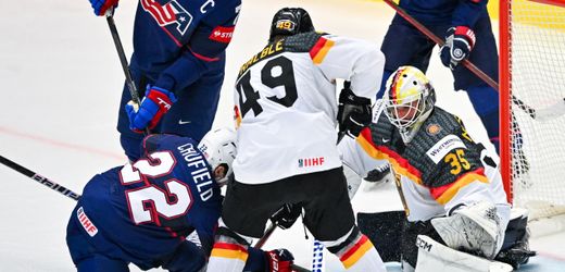 Eishockey-WM: Deutschland verliert deutlich gegen die NHL-Stars der USA