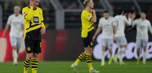 Fußball-Bundesliga: Borussia Dortmund verliert gegen TSG 1899 Hoffenheim 2:3